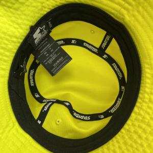 Marcelo Burlon x スターター STARTER 美品 20AW cross bucket hat バケットハット バケハ 帽子 ロゴ 黄色