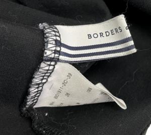 BORDERS at BALCONY 19SS GATHERED SLEEVES TEE ギャザースリーブ Tシャツ カットソー ボーダー 半袖 黒 ブラック 白