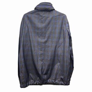 DIESEL BLACK GOLD ナイロンジャケット ブルゾン チェック柄 薄手 青系 ブルー 46 RRR 0206