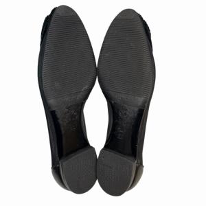 CHANEL フラットシューズ バレエシューズ パンプス カメリア ココマーク レース 黒 36 C