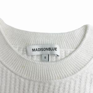 MADISONBLUE 近年 ワッフル カットソー サーマル 五分袖 白 ホワイト 0 IBO35 0212