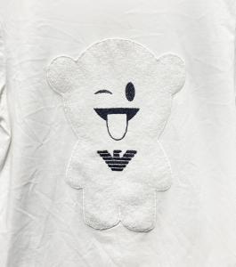 EMPORIO ARMANI Teddy Bear Patch T-Shirt テディ ベア Tシャツ 半袖 クマ 白 ホワイト XS IBO35 0210