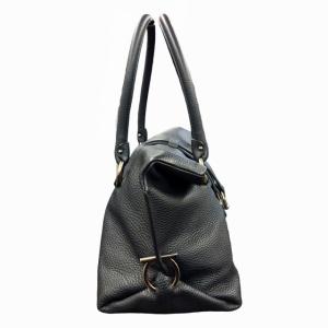 Salvatore Ferragamo AU-21/B235 ハンドバッグ ガンチーニ レザー 黒