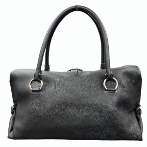 Salvatore Ferragamo AU-21/B235 ハンドバッグ ガンチーニ レザー 黒