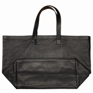 MARGARET HOWELL 美品 MHL シボレザー 船型トートバッグ ハンドバッグ 肩掛け A4収納 ブラック 0221