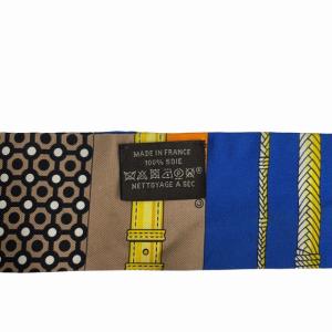 HERMES ツイリー スカーフ シルク100％ ベルト マルチカラー