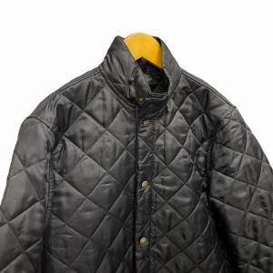Belstaff キルティング ジャケット 中綿ジャケット ハイネック ロゴ 黒 ブラック 42 IBO36 0309