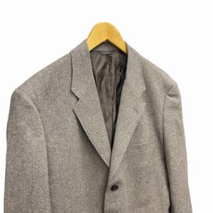 Papas テーラードジャケット ブレザー カシミヤ混 シルク混 PIACENZA 茶 ブラウン 50 L IBO36 0228