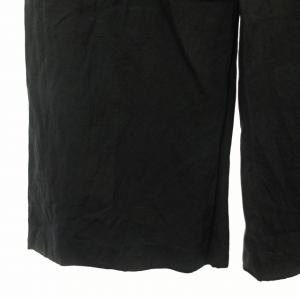 EPOCA 近年モデル ワイドパンツ リネン混 麻混 ストレッチ 黒 40 0313 RRR