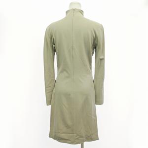 GIVENCHY ヴィンテージ チュニック ワンピース 長袖 ファー付き サイドスリット ベージュ 約M 0312