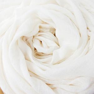 Faliero Sarti 美品 大判 ストール マフラー カシミア混 シアー 薄手 無地 オフ白 生成 0329