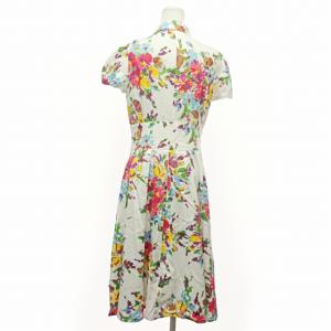 M'S GRACY シャツ ワンピース 半袖 ロング 花柄 白 マルチカラー 40 0514