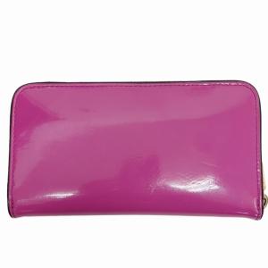 TORY BURCH ロゴ 長財布 ロングウォレット エナメル ピンク 0429