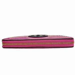 TORY BURCH ロゴ 長財布 ロングウォレット エナメル ピンク 0429