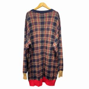 UNDERCOVER 18SS Spiritual Noise checked button big cardigan