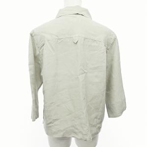 MARGARET HOWELL 美品 21SS リネン シャツ 7分袖 ベージュ 1 0507