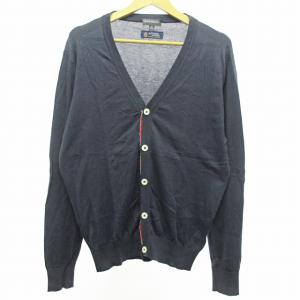 ｘダファー DUFFER カーディガン シーアイランド コットン ネイビー 紺 M 0605 IBO39