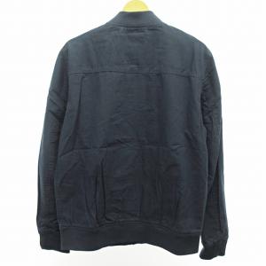 Timberland TB0A29YJ ブルゾン ミリタリー ジャケット ジップアップ ロゴ パッチ コットン 迷彩裏地 ネイビー 紺 M 0608