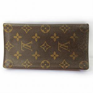 LOUIS VUITTON M60825 モノグラム ポルトカルトクレディ 長財布 ロングウォレット 二つ折り ブラウン 0721 GY10