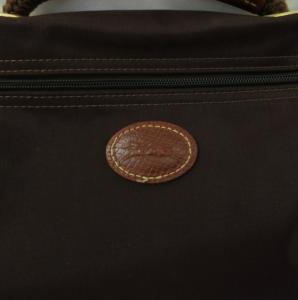 Longchamp 美品 ハンドバッグ ミニバック バックイン ポーチ ナイロン 茶 ブラウン 0813