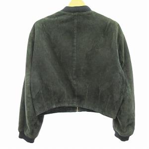 GIORGIO ARMANI ヴィンテージ レザージャケット スエード 42 ネイビー