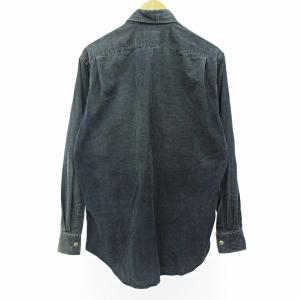 HERMES コーデュロイ シャツ セリエボタン 41 ブルー