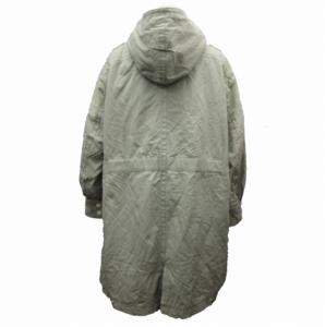 MARC JACOBS ライナー コート ボア ウール シルク 緑系 グレー系 34 約Lサイズ 0818