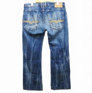 DIESEL ZATINY デニム 綿 ボタンフライ インディゴブルー W33-L32 約L-XLサイズ 0808