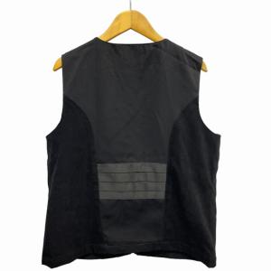 FENDI Jeans ジップ ベスト FF 刺繍 黒 ブラック L GY06 0811