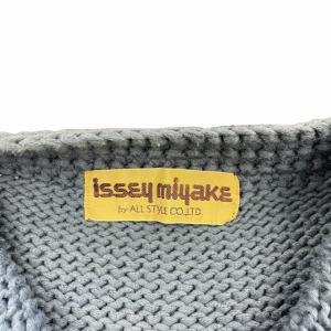 ISSEY MIYAKE ALL STYLE オールスタイル 70s ヴィンテージ カーディガン ニット 水色 ブルー GY06 0810