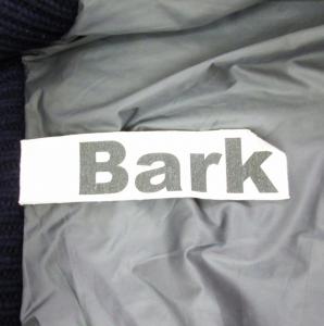 Bark ニットダッフルコート フードファー付き ウール 長袖 紺 ネイビー S 0819