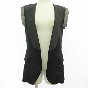 ベスト ジレ シルク 黒 2 国内正規品 0819 GY06