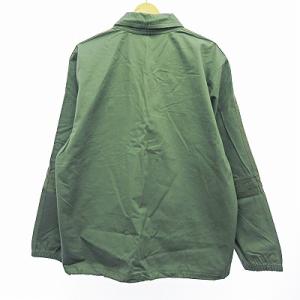 adidas Originals DH6668 ユニフォーム ボタン アップ シャツ 長袖 スリーストライプス カーキ XO 0823