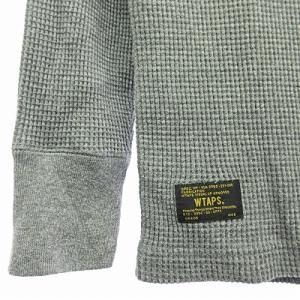WTAPS 152ATDT-CSM09 ワッフル ロング Tシャツ 長袖 グレー M 0823