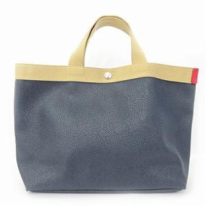 704GP0 トートバッグ コーテッドキャンバス ネイビー