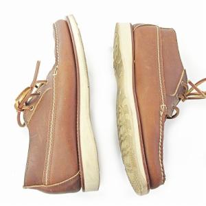 RED WING 9142 ワバシャブーツ レザーシューズ モカシン 革靴 レースアップ Uチップ ブラウン 8.5 27.5cm 0925