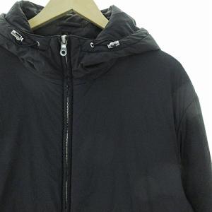 ESTNATION 近年モデル ダウンジャケット ダウンコート ダブルジップ フーディ 黒 M 1023