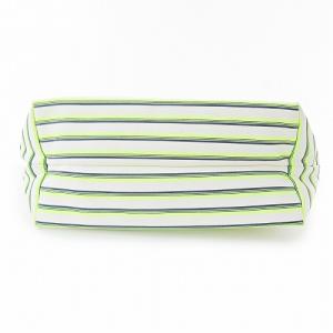 Longchamp ショルダーバッグ ワンショルダー キャンバス ボーダー ホワイト イエロー 1023