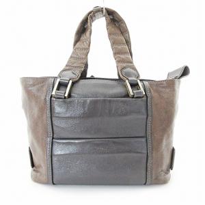 Chloe 02-08-51-5811 ショルダーバッグ トートバッグ レザー ブラウン 1023