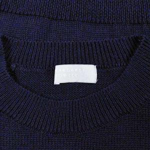 MARGARET HOWELL 21年製 ウール ニット セーター 578-1263008 長袖 ネイビー 紺 2 約Mサイズ 1015