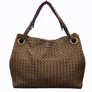 イントレチャート ラージ ガルダバッグ トートバッグ ハンドバッグ A4収納 ブラウン 1011