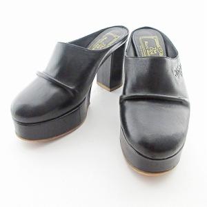 THE CLOG 70MM ザ クロッグ サボ プラットフォーム サンダル 厚底 ブラック 黒 36 23cm 1109