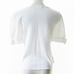 M'S GRACY 美品 カットソー 半袖 リボン 白 40 1116