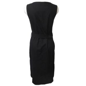 MARGARET HOWELL ×フォックスブラザーズ FOX BROTHRS ウール ジャンパースカート ワンピース ロング丈 ブラック 黒 1 約Sサイズ