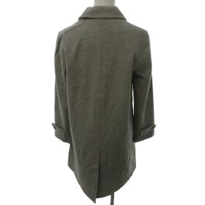 MARGARET HOWELL 美品 ウールステンカラーコート アウター グレー 1 約Sサイズ 1213