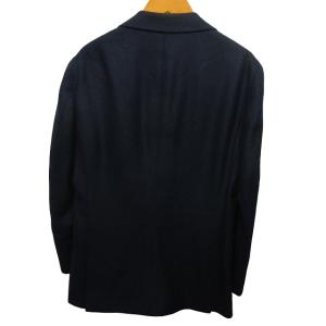 BEAMS ロロピアーナ地 custom tailor 紺ブレ 金ボタン ダブルジャケット ブレザー