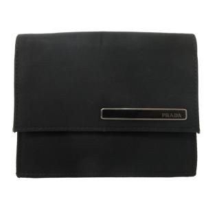 ナイロンカードケース ロゴプレート 定期入れ 名刺入れ 黒 ブラック 1225 AL11