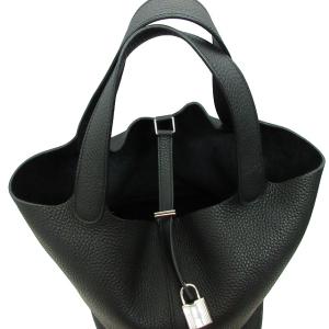 HERMES 17年製 ピコタンロック MM ハンドバッグ トリヨンクレマンス ノワール