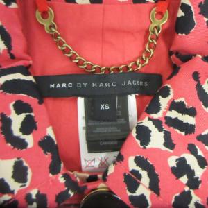 MARC by MARC JACOBS レオパード ステンカラーコート ロング 豹柄 XS ピンク 0113