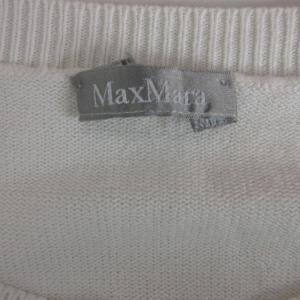 Max Mara 半袖 カーディガン ニット セーター コットン L ホワイト 0109